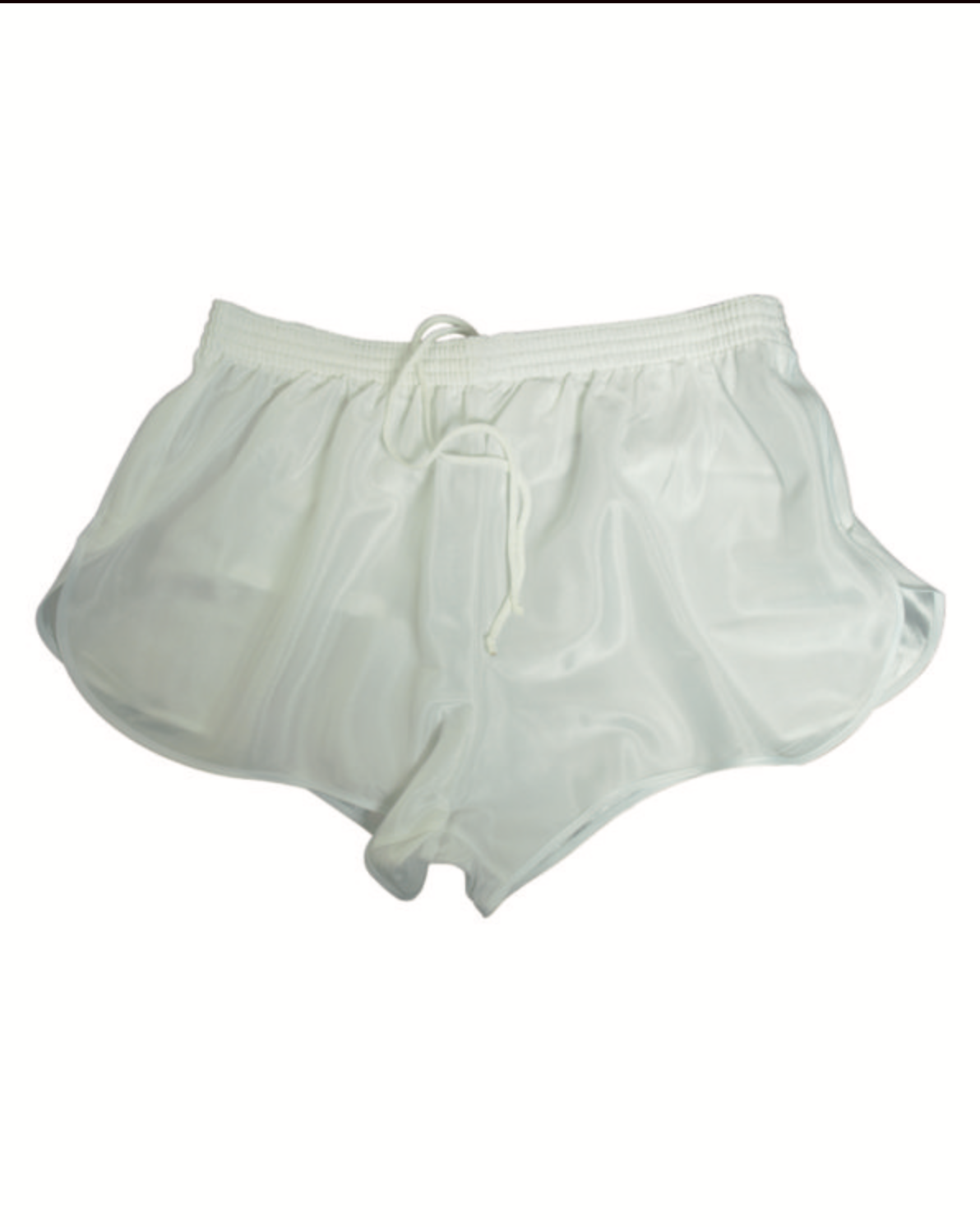FRENCH WHITE NYLON SPORT SHORTS