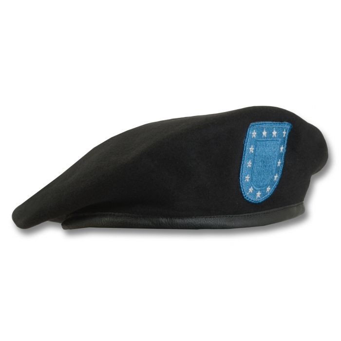 USGI Army Beret With Blue Flash - Surplus